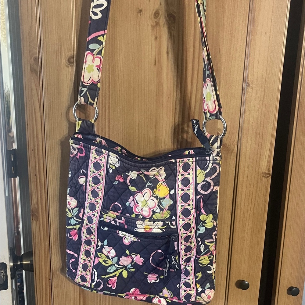 Vera Bradley Navy Floral Shoulder Bag